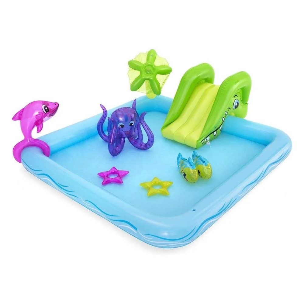 Piscine de jeu gonflable pour enfants Aquarium jeu d’eau Bestway 53052