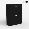 Meuble chaussure 2 portes battantes jusqu'à 12 paires Sko 