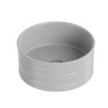 Lavabo de salle de bain à poser rond 40x18cm céramique mate Nordic Réductions