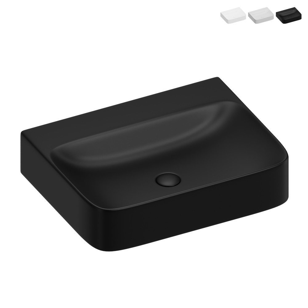 Lavabo rectangulaire 60x74x14cm à poser pour salle de bain Nordic