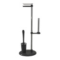 Porte-rouleau de salle de bain avec porte-balai WC bidet moderne rond Jacky Offre