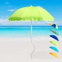 Parasol de plage 180 cm coton pêche GiraFacile Dioniso 