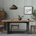 Table de salle à manger salon cuisine en bois rustique 220x100cm Kurt Remises