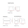 Salon de jardin extérieur canapé table basse 2 fauteuils Luxor Lounge 