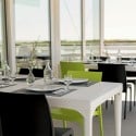 Table rectangulaire d'extérieur 150x90cm jardin bar restaurant Oslo Catalogue