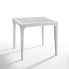 Table de jardin bar extérieur carré 80x80cm en polypropylène Malmo Achat