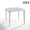 Table de jardin bar extérieur carré 80x80cm en polypropylène Malmo Caractéristiques