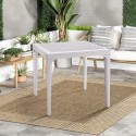 Table de jardin bar extérieur carré 80x80cm en polypropylène Malmo Catalogue