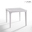 Table de jardin bar extérieur carré 80x80cm en polypropylène Malmo Offre