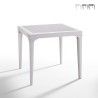 Table de jardin bar extérieur carré 80x80cm en polypropylène Malmo Offre