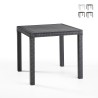 Table carrée 80x80cm extérieur jardin en polypropylène rotin Dallas Vente