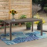 Table de jardin extérieure 150x90cm en rotin polypropylène Houston Catalogue