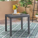 Table carrée 80x80cm extérieur jardin en polypropylène rotin Dallas Catalogue