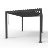 Pergola bioclimatique manuelle de jardin en aluminium 3x4m Trinidad Remises