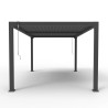 Pergola bioclimatique manuelle de jardin en aluminium 3x4m Trinidad Dimensions