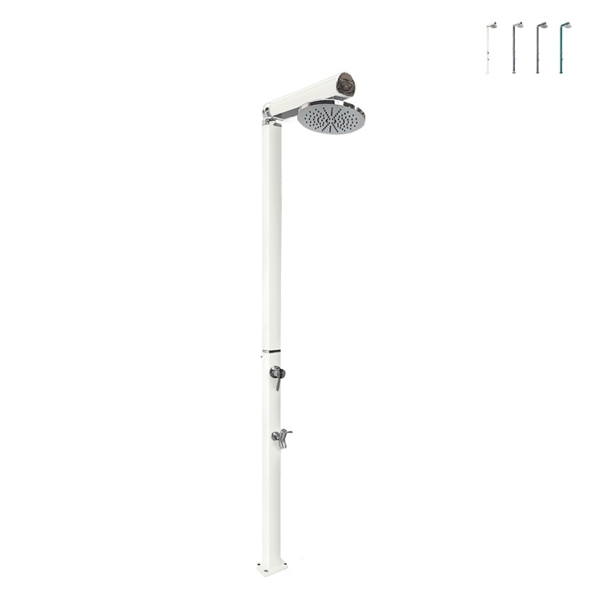 Douche de jardin extérieure pommeau rond mélangeur Quick Douche de jardin extérieure pommeau rond mélangeur Quick