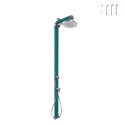 Douche moderne pour jardin extérieur avec lampe solaire LED Quick Remises
