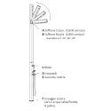 Douche moderne pour jardin extérieur avec lampe solaire LED Quick 