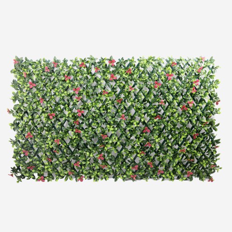 Haie artificielle extensible de jardin 200x100cm plantes Salix Promotion