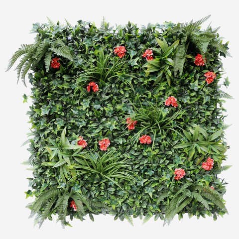 Haie artificielle toujours verte 100x100cm plantes 3D jardin Lemox Promotion