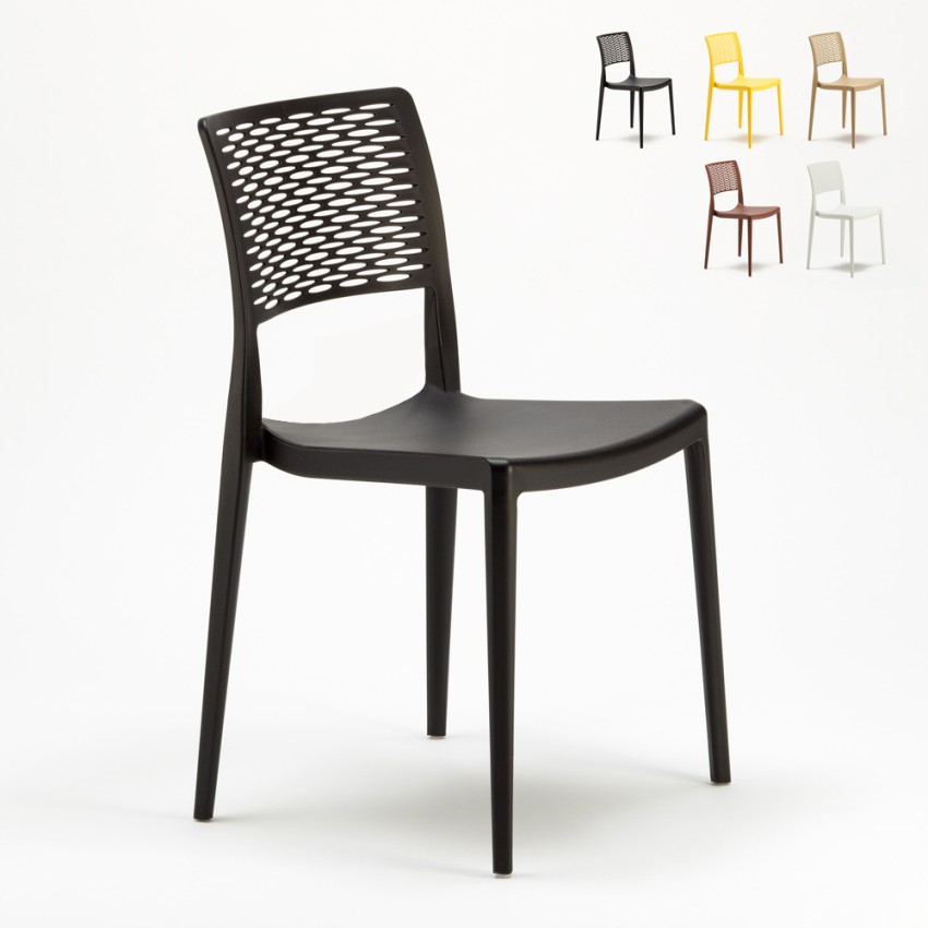 Lot de 20 Chaises pour bar restaurant en polypropylène Cross 