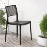 Lot de 20 Chaises pour bar restaurant en polypropylène Cross 