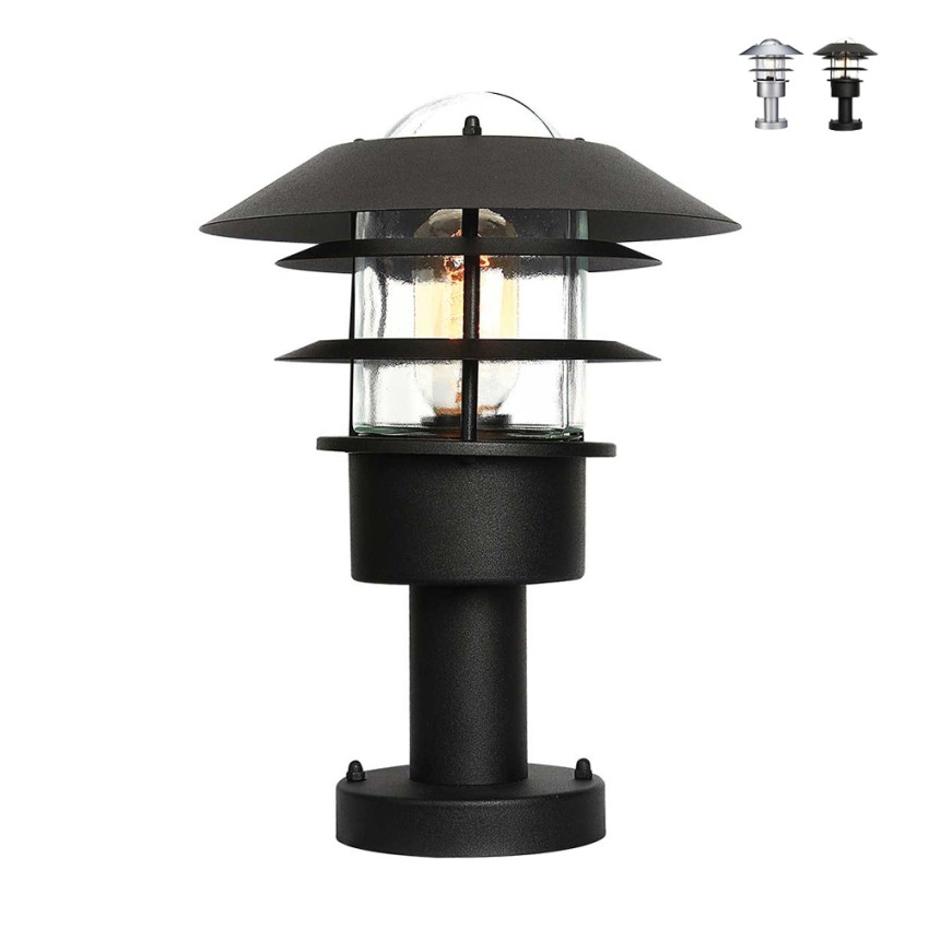 Lampe de jardin extérieure lanterne moderne sur poteau IP44 Helsingor Promotion Lampe de jardin extérieure lanterne moderne sur poteau IP44 Helsingor Promotion