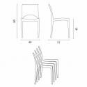Table carrée 60x60 noire avec 2 chaises colorées Paris Licorice 