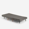 Fauteuil-lit pliant en tissu avec pieds en bois Miriam Achat