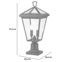 Lanterne de jardin lampe extérieur en métal IP44 Alford Place Vente