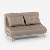 Canapé-lit 2 places style scandinave en tissu Elettra Achat
