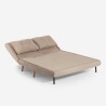 Canapé-lit 2 places style scandinave en tissu Elettra 