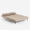 Canapé-lit 2 places style scandinave en tissu Elettra 