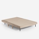 Canapé-lit 2 places style scandinave en tissu Elettra 