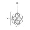 Lustre design moderne chandelier suspension 4 lumières Blacksmith Catalogue