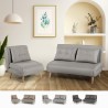 Canapé lit 2 places + fauteuil pliable tissu style scandinave Sienna Vente