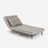 Canapé lit 2 places + fauteuil pliable tissu style scandinave Sienna Caractéristiques