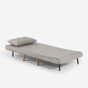 Canapé lit 2 places + fauteuil pliable tissu style scandinave Sienna Dimensions