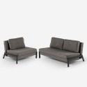 Ensemble canapé-lit 2 places + fauteuil pliant en tissu Elysee Remises