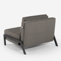 Ensemble canapé-lit 2 places + fauteuil pliant en tissu Elysee 