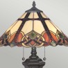 Lampe de table style Tiffany classique abat-jour coloré Cambridge Vente