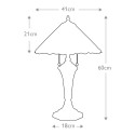 Lampe de table style Tiffany classique abat-jour coloré Cambridge Réductions