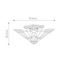 Plafonnier style classique luminaire abat-jour 2 lumières Inglenook Remises