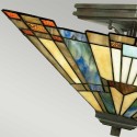 Plafonnier style classique luminaire abat-jour 2 lumières Inglenook Offre