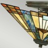 Plafonnier style classique luminaire abat-jour 2 lumières Inglenook Offre