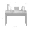 Bureau moderne gain de place avec tiroir 110x50x76cm Liam 