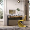 Bureau moderne gain de place avec tiroir 110x50x76cm Liam Modèle