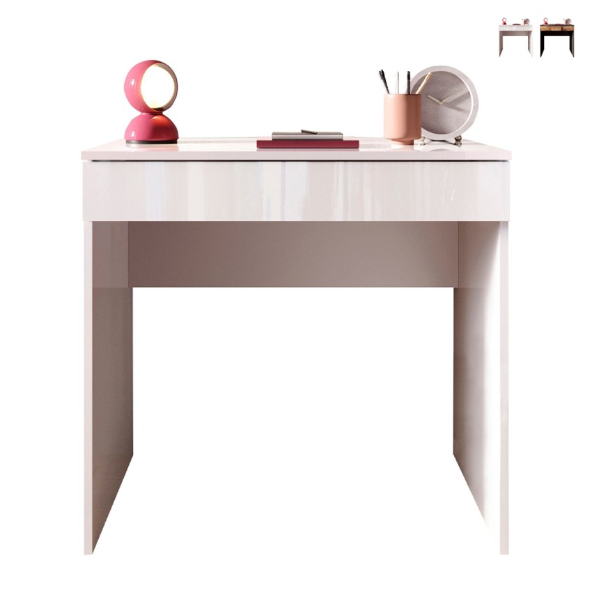 Bureau gain de place 78x50x76cm pour bureau/chambre avec tiroir Kirk Promotion