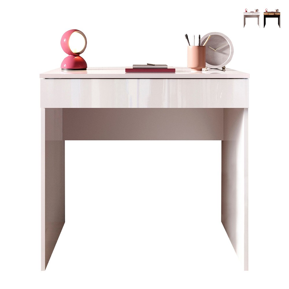 Bureau gain de place 78x50x76cm pour bureau/chambre avec tiroir Kirk