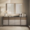 Buffet Moderne pour Salon Cuisine 4 Portes 206x40x86cm Solna Offre